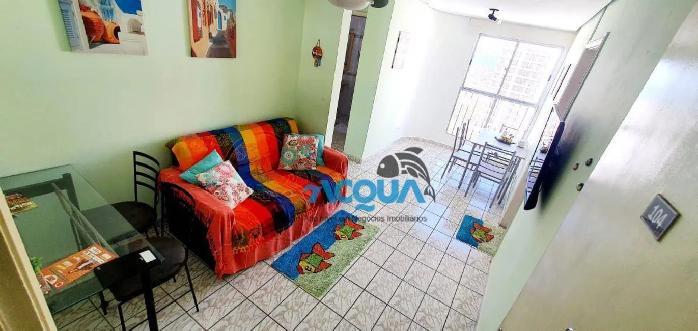 Foto 1 de Apartamento com 1 quarto à venda, 60m2 em Jardim Virgínia, Guaruja - SP