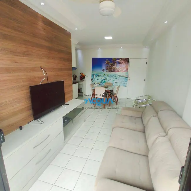 Foto 2 de Apartamento com 1 quarto à venda, 50m2 em Jardim Três Marias, Guaruja - SP