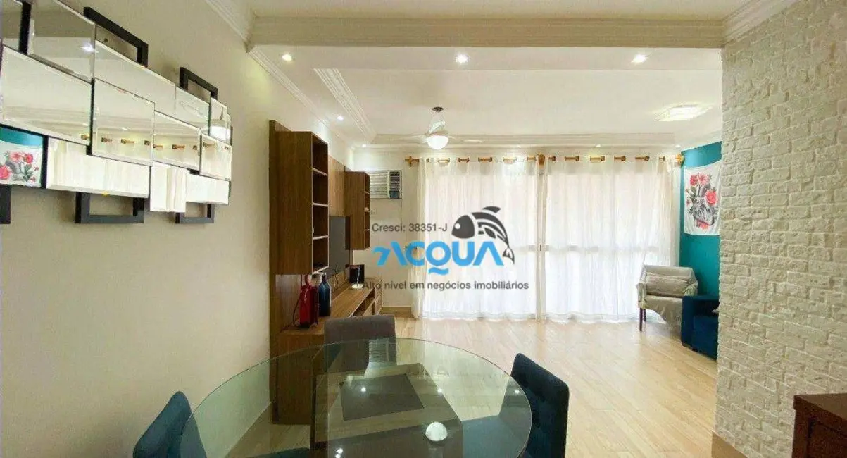 Foto 1 de Apartamento com 3 quartos à venda, 110m2 em Barra Funda, Guaruja - SP