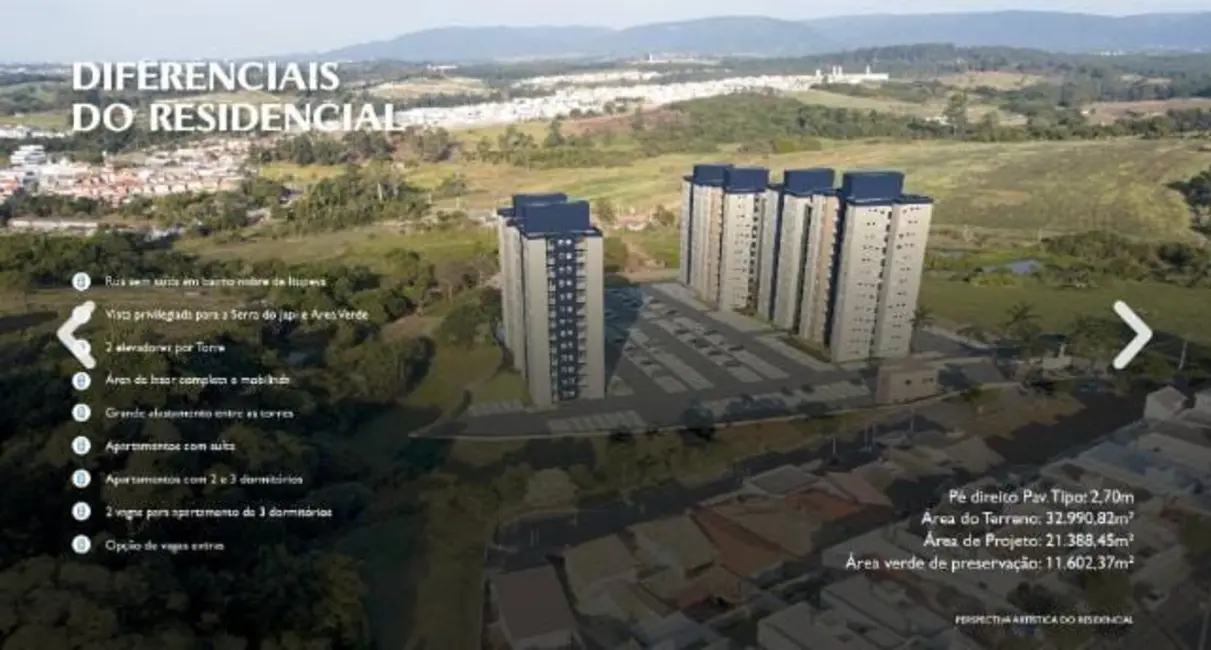 Apartamento com 2 quartos à venda, 57m2 em Itupeva - SP - imagem 3 Foto 3 de Apartamento com 2 quartos à venda, 57m2 em Itupeva - SP