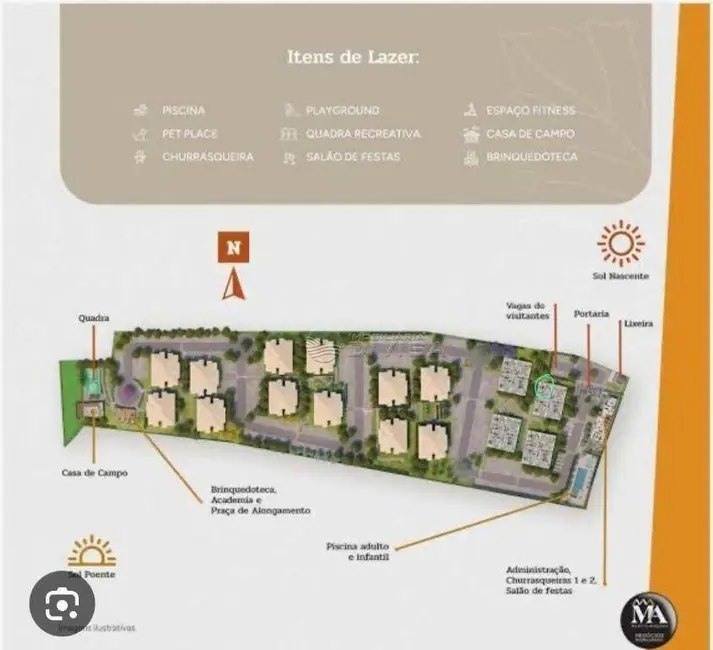 Foto 2 de Apartamento com 2 quartos à venda, 66m2 em Itupeva - SP