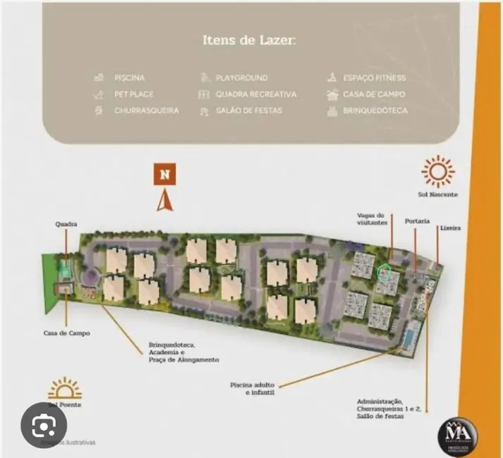 Foto 2 de Apartamento com 2 quartos à venda, 66m2 em Itupeva - SP