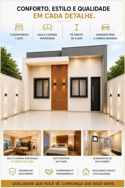 Foto 1 de Casa com 3 quartos à venda, 175m2 em Elias Fausto - SP