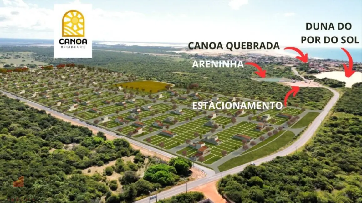 Foto 1 de Terreno / Lote à venda, 200m2 em Canoa Quebrada, Aracati - CE