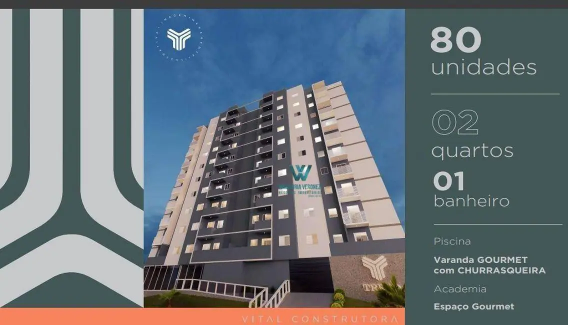 Foto 1 de Apartamento com 2 quartos à venda, 42m2 em Centro, Pocos De Caldas - MG