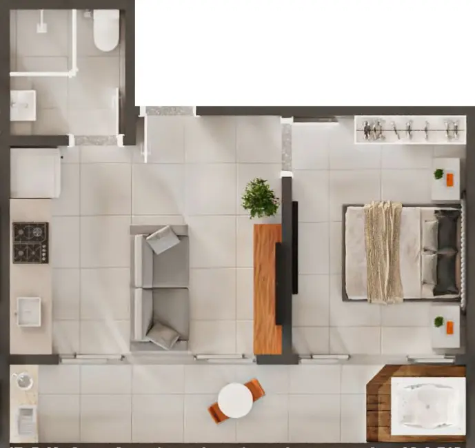 Kitnet à venda, 35m2 em Centro, Pocos De Caldas - MG - imagem 6 Foto 6 de Kitnet à venda, 35m2 em Centro, Pocos De Caldas - MG