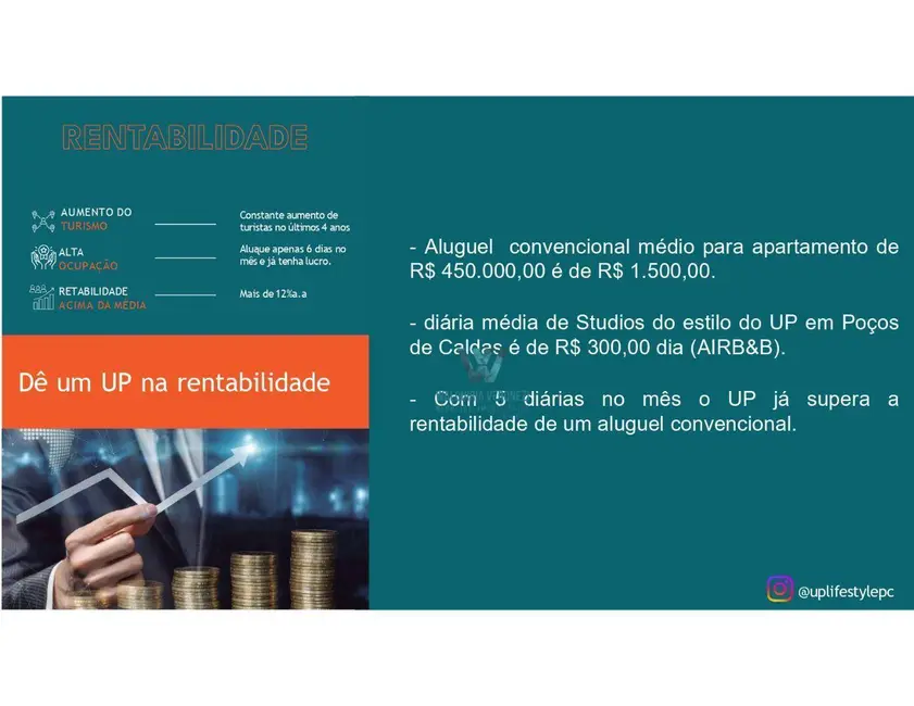 Foto 3 de Apartamento com 1 quarto à venda, 32m2 em Centro, Pocos De Caldas - MG