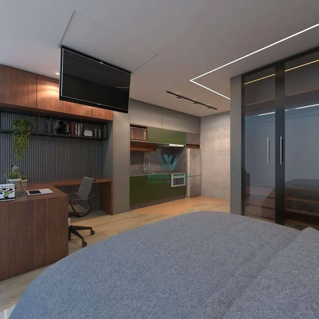 Foto 2 de Kitnet com 1 quarto à venda, 30m2 em Centro, Pocos De Caldas - MG