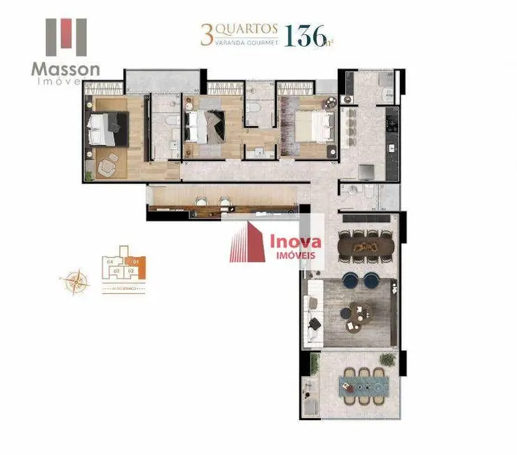Apartamento com 2 quartos à venda, 86m2 em Juiz De Fora - MG - imagem 8 Foto 8 de Apartamento com 2 quartos à venda, 86m2 em Juiz De Fora - MG