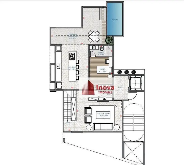 Cobertura com 4 quartos à venda, 266m2 em Juiz De Fora - MG - imagem 6 Foto 6 de Cobertura com 4 quartos à venda, 266m2 em Juiz De Fora - MG