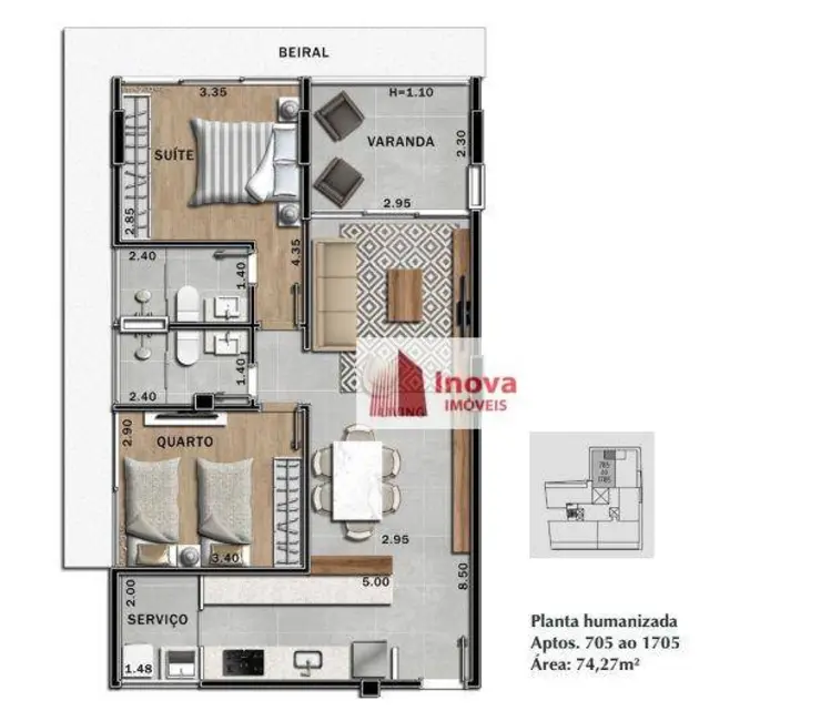 Apartamento com 2 quartos à venda, 150m2 em São Mateus, Juiz De Fora - MG - imagem 7 Foto 7 de Apartamento com 2 quartos à venda, 150m2 em São Mateus, Juiz De Fora - MG