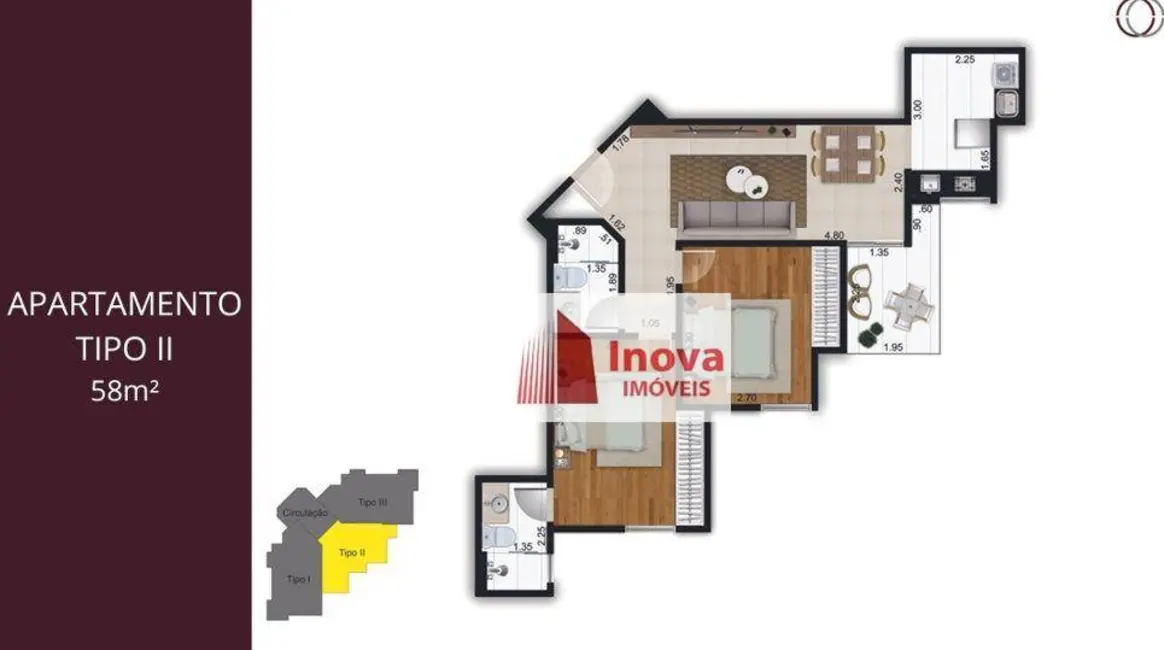 Foto 9 de Apartamento com 2 quartos à venda, 61m2 em Vivendas da Serra, Juiz De Fora - MG