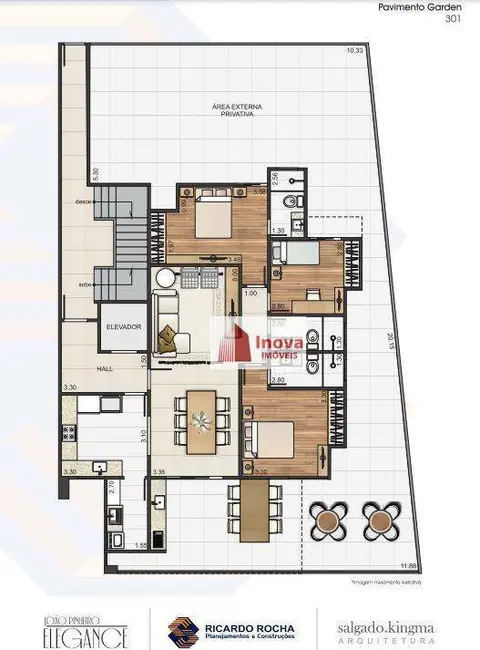 Apartamento com 3 quartos à venda, 178m2 em Jardim Glória, Juiz De Fora - MG - imagem 2 Foto 2 de Apartamento com 3 quartos à venda, 178m2 em Jardim Glória, Juiz De Fora - MG