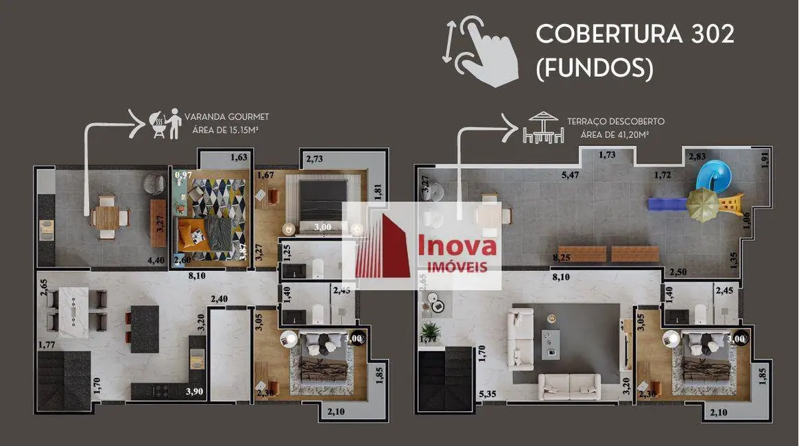 Foto 7 de Cobertura com 4 quartos à venda, 214m2 em Aeroporto, Juiz De Fora - MG