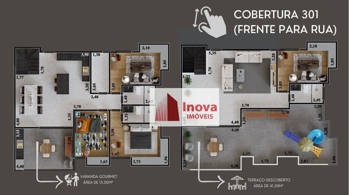 Foto 8 de Cobertura com 4 quartos à venda, 214m2 em Aeroporto, Juiz De Fora - MG