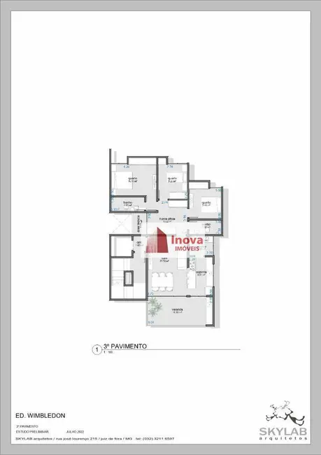 Apartamento com 3 quartos à venda, 136m2 em Bom Pastor, Juiz De Fora - MG - imagem 5 Foto 5 de Apartamento com 3 quartos à venda, 136m2 em Bom Pastor, Juiz De Fora - MG