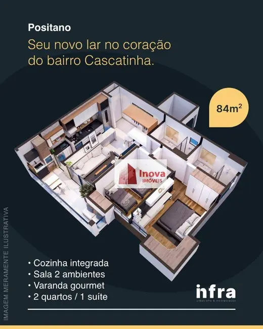 Apartamento com 2 quartos à venda, 98m2 em Cascatinha, Juiz De Fora - MG - imagem 6 Foto 6 de Apartamento com 2 quartos à venda, 98m2 em Cascatinha, Juiz De Fora - MG