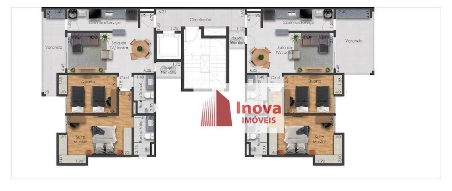Apartamento com 2 quartos à venda, 98m2 em Cascatinha, Juiz De Fora - MG - imagem 7 Foto 7 de Apartamento com 2 quartos à venda, 98m2 em Cascatinha, Juiz De Fora - MG