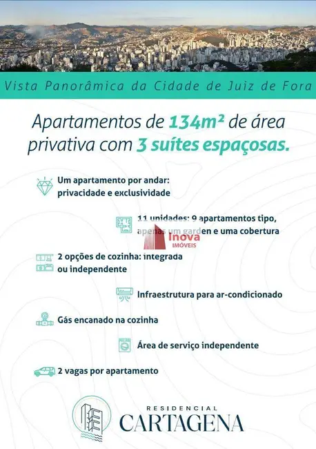 Apartamento com 3 quartos à venda, 158m2 em Bom Pastor, Juiz De Fora - MG - imagem 3 Foto 3 de Apartamento com 3 quartos à venda, 158m2 em Bom Pastor, Juiz De Fora - MG