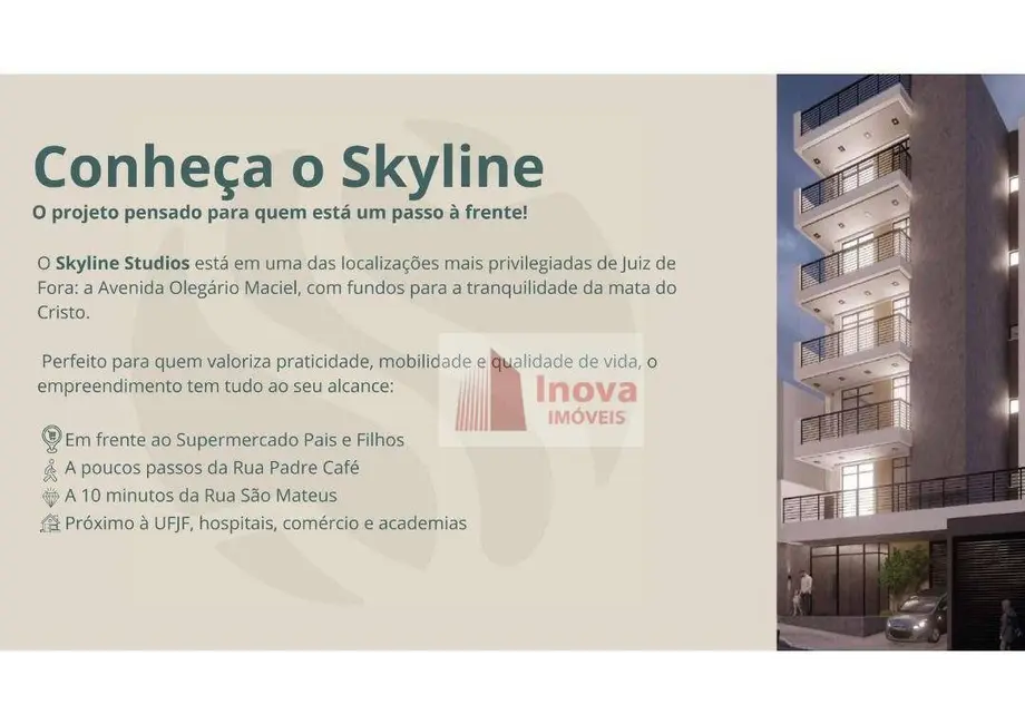 Foto 2 de Kitnet com 1 quarto à venda, 44m2 em São Mateus, Juiz De Fora - MG