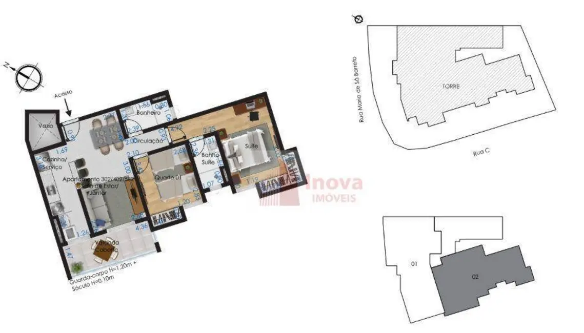 Apartamento com 2 quartos à venda, 82m2 em Aeroporto, Juiz De Fora - MG - imagem 3 Foto 3 de Apartamento com 2 quartos à venda, 82m2 em Aeroporto, Juiz De Fora - MG