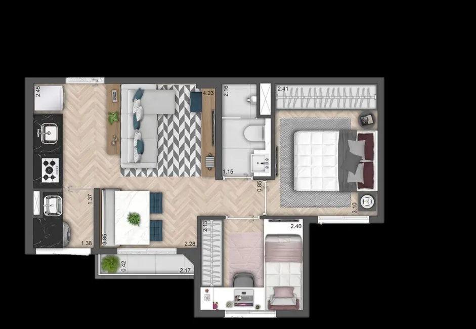 Foto 9 de Apartamento com 1 quarto à venda, 37m2 em Imirim, São Paulo - SP