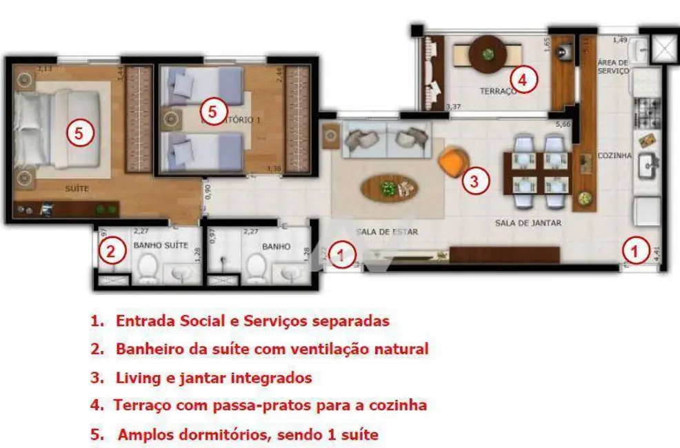Foto 27 de Apartamento com 3 quartos à venda, 92m2 em Morumbi, Paulinia - SP
