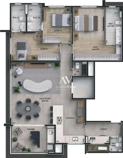 Foto 6 de Apartamento com 3 quartos à venda, 153m2 em Cambuí, Campinas - SP