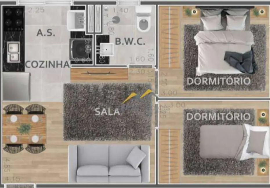 Apartamento com 2 quartos à venda, 39m2 em Vila Santana, São Paulo - SP - imagem 4 Foto 4 de Apartamento com 2 quartos à venda, 39m2 em Vila Santana, São Paulo - SP