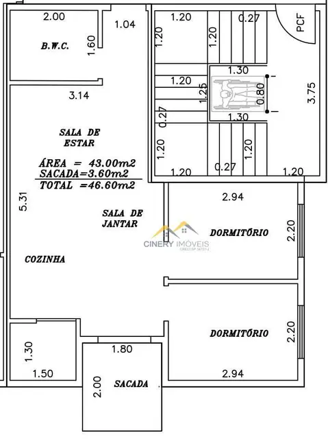 Foto 2 de Apartamento com 2 quartos à venda, 55m2 em Vila Santa Teresa (Zona Leste), São Paulo - SP