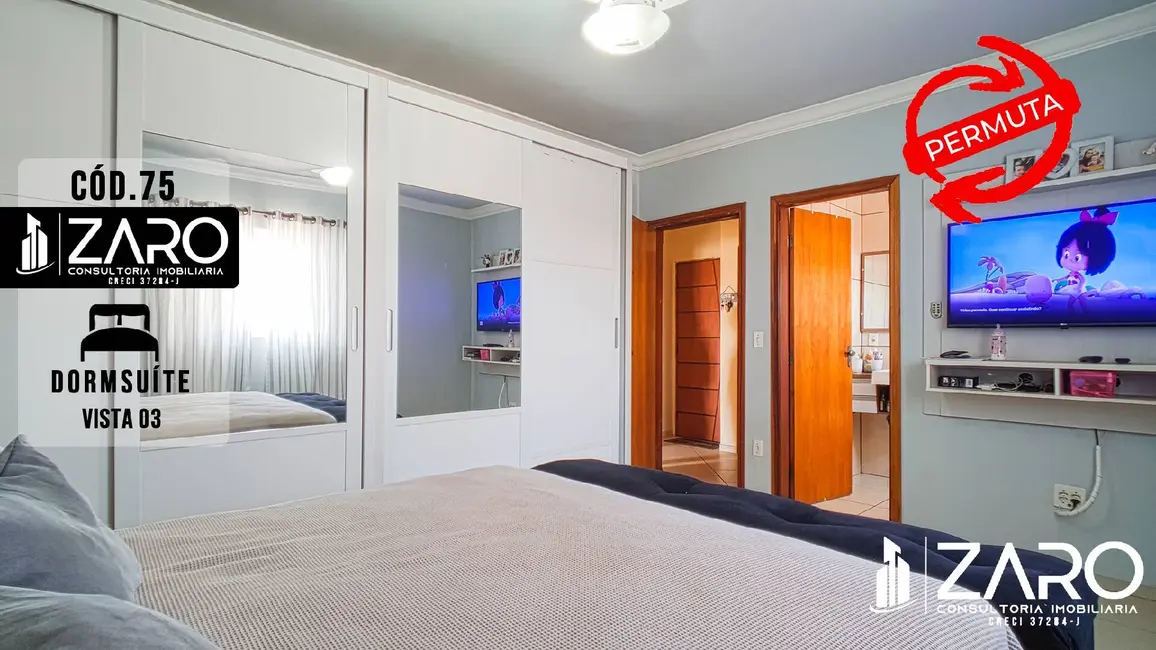 Foto 8 de Sobrado com 3 quartos à venda, 132m2 em Jardim Residencial das Palmeiras, Rio Claro - SP