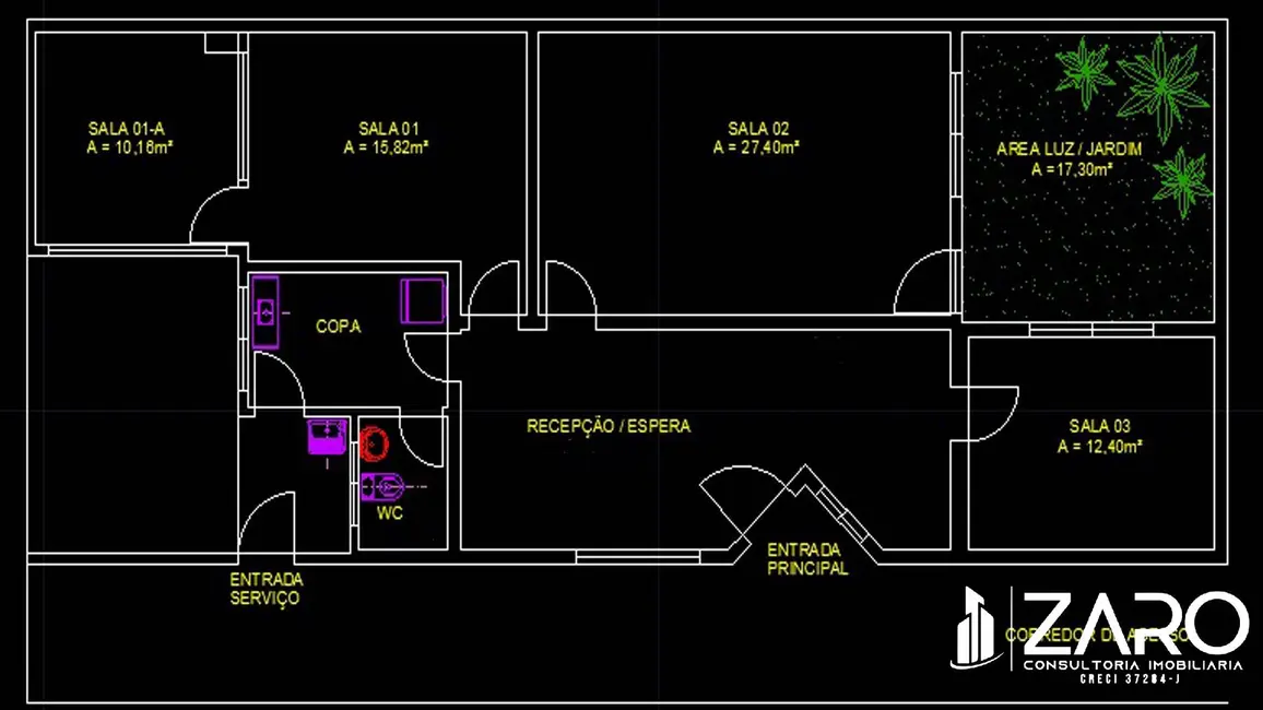 Foto 4 de Sala Comercial à venda e para alugar, 116m2 em Rio Claro - SP