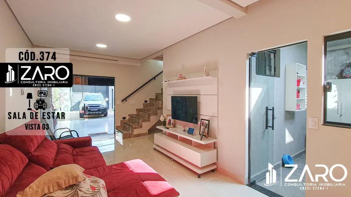 Foto 3 de Sobrado com 3 quartos à venda, 160m2 em Jardim São Caetano II, Rio Claro - SP