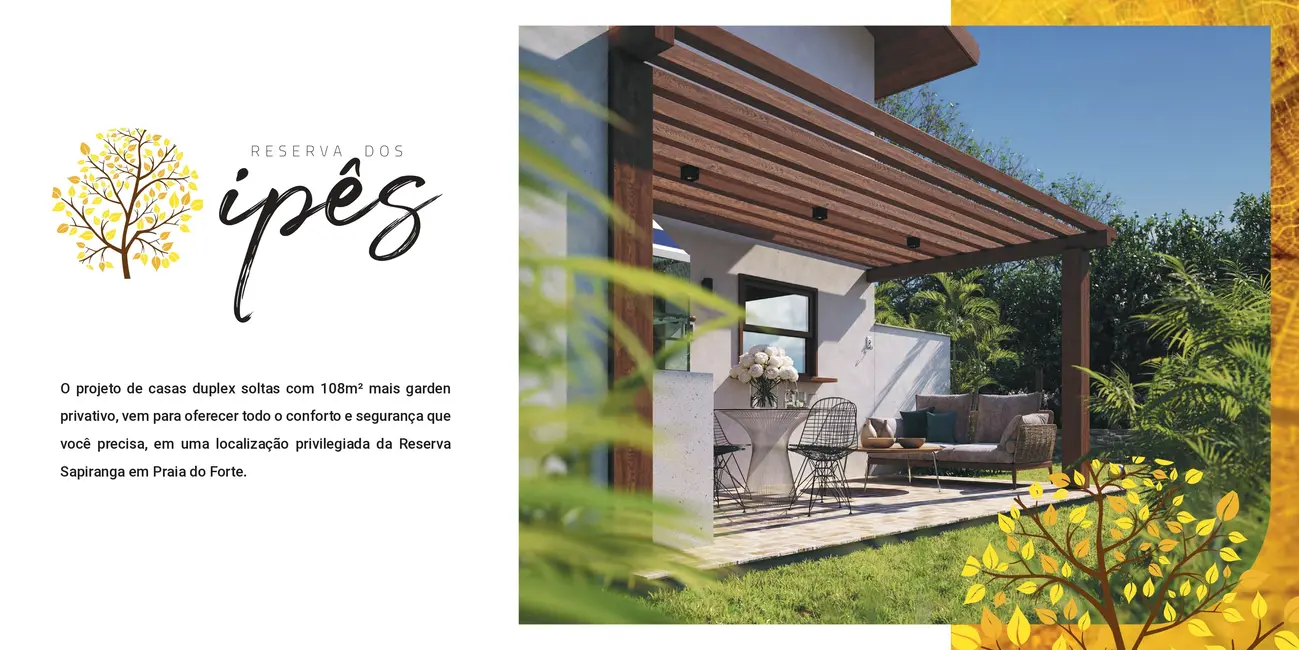 Foto 7 de Casa de Condomínio com 3 quartos à venda, 108m2 em Mata De Sao Joao - BA