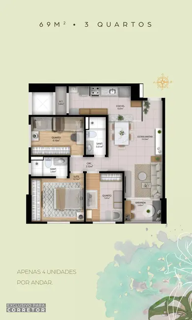 Foto 21 de Apartamento com 2 quartos para alugar, 59m2 em Parque Bela Vista, Salvador - BA