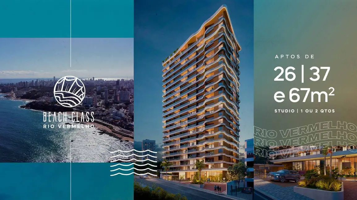 Apartamento com 1 quarto à venda, 26m2 em Rio Vermelho, Salvador - BA - imagem 4 Foto 4 de Apartamento com 1 quarto à venda, 26m2 em Rio Vermelho, Salvador - BA