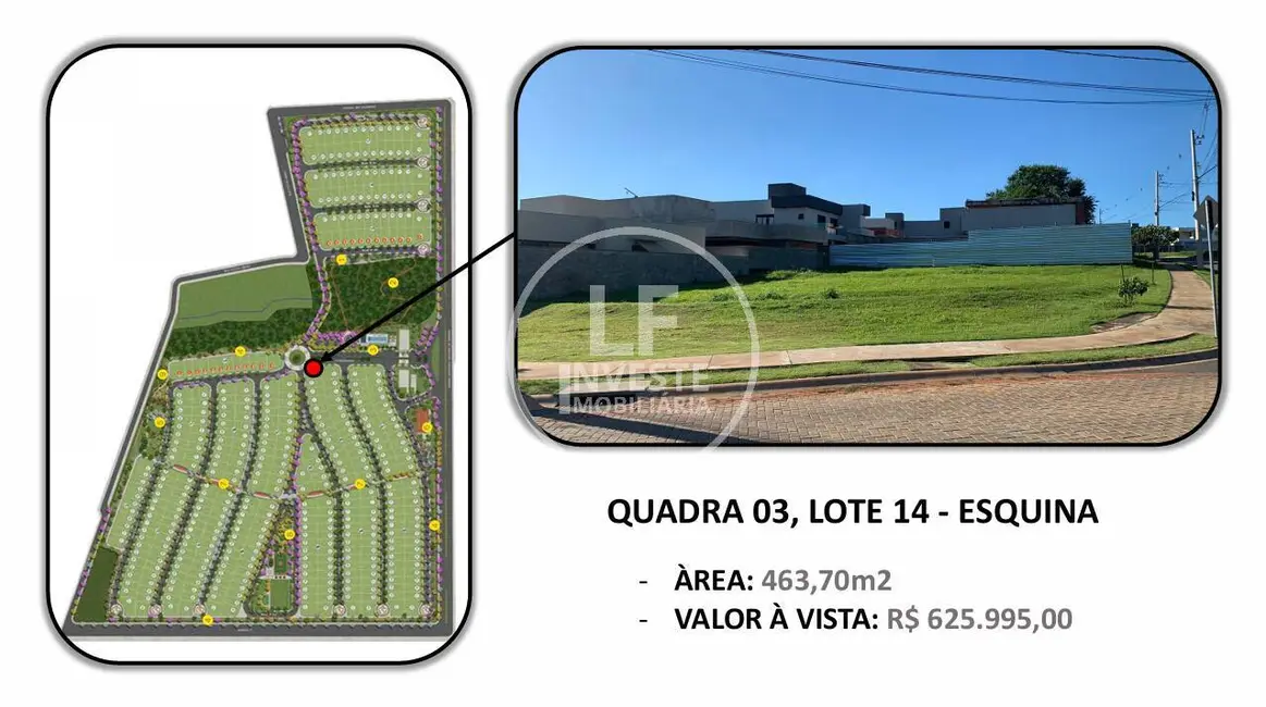 Foto 1 de Lote de Condomínio à venda, 463m2 em Parqville Pinheiros, Aparecida De Goiania - GO