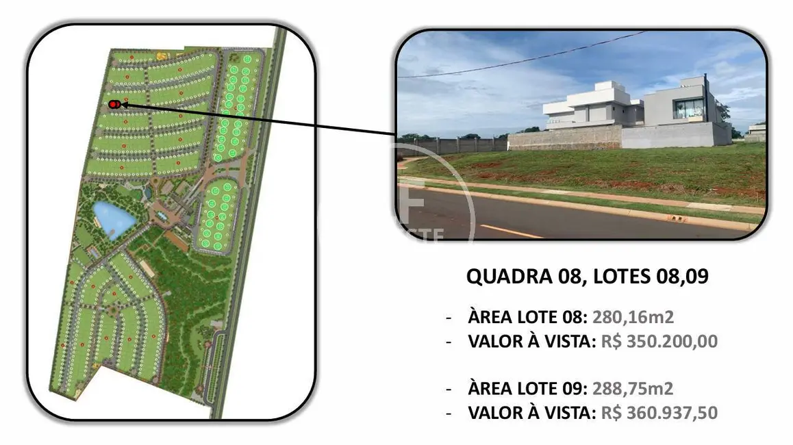 Foto 1 de Lote de Condomínio à venda, 288m2 em Trindade - GO