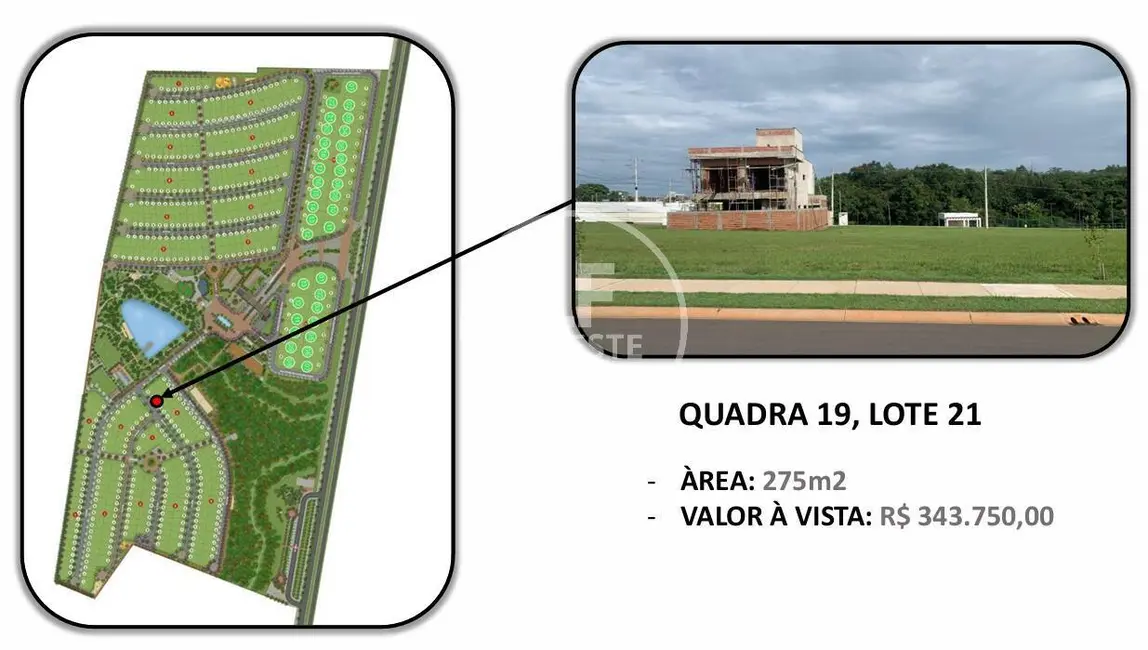 Lote de Condomínio à venda, 275m2 em Trindade - GO - imagem 1 Foto 1 de Lote de Condomínio à venda, 275m2 em Trindade - GO