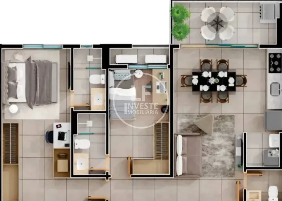 Apartamento com 2 quartos à venda, 75m2 em Setor Pedro Ludovico, Goiania - GO - imagem 2 Foto 2 de Apartamento com 2 quartos à venda, 75m2 em Setor Pedro Ludovico, Goiania - GO