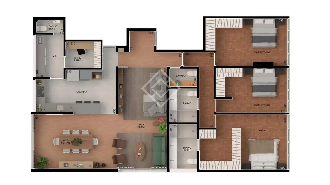 Foto 2 de Apartamento com 3 quartos à venda, 176m2 em Santa Cecília, São Paulo - SP