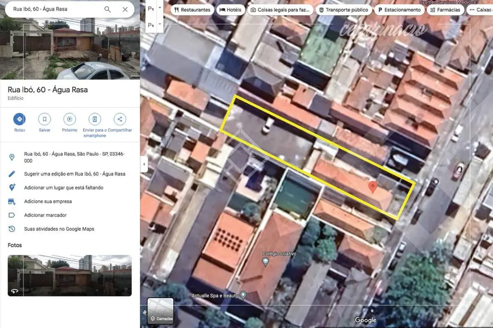 Terreno / Lote com 2 quartos à venda, 500m2 em Vila Regente Feijó, São Paulo - SP - imagem 3 Foto 3 de Terreno / Lote com 2 quartos à venda, 500m2 em Vila Regente Feijó, São Paulo - SP