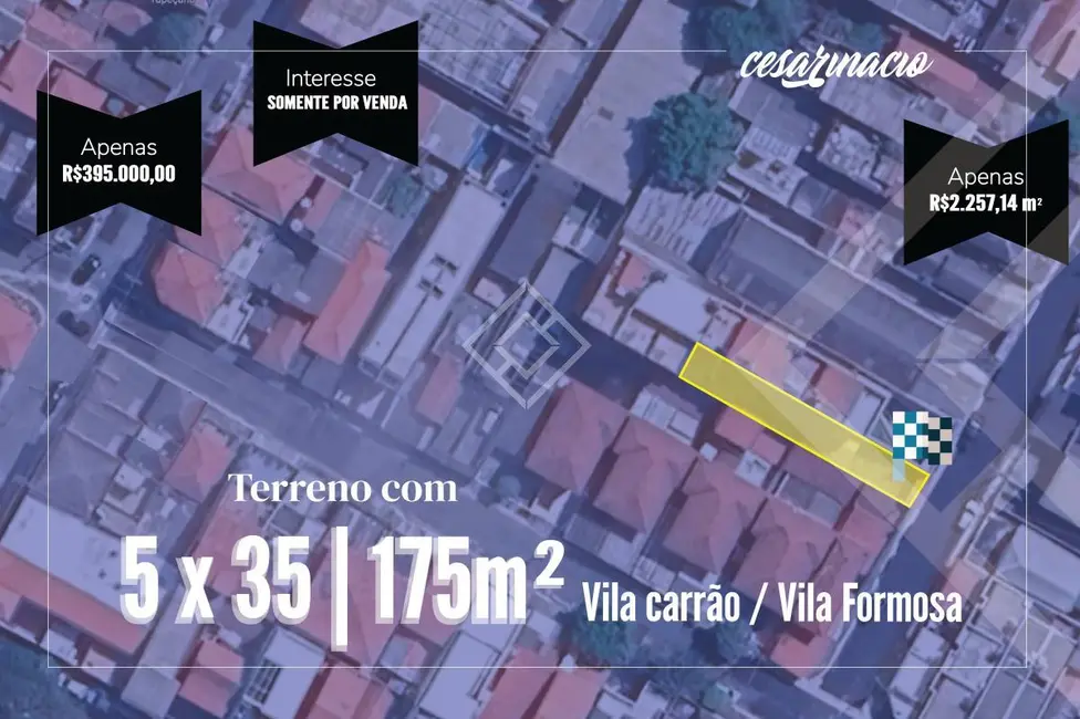 Foto 2 de Terreno / Lote com 2 quartos à venda, 175m2 em Vila Carrão, São Paulo - SP