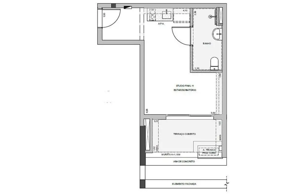 Foto 3 de Apartamento com 1 quarto à venda, 32m2 em Vila Pompéia, São Paulo - SP