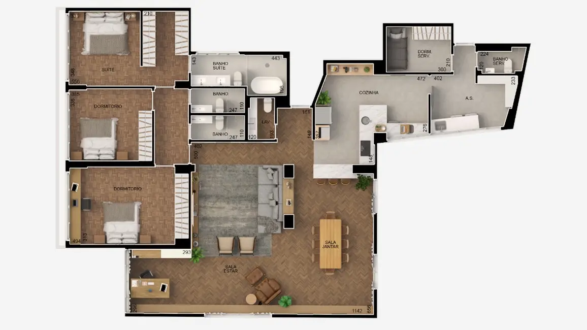 Apartamento com 3 quartos à venda, 200m2 em Bela Vista, São Paulo - SP - imagem 4 Foto 4 de Apartamento com 3 quartos à venda, 200m2 em Bela Vista, São Paulo - SP