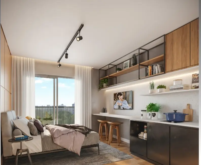 Apartamento com 1 quarto à venda, 27m2 em Chácara Santo Antônio (Zona Sul), São Paulo - SP - imagem 1 Foto 1 de Apartamento com 1 quarto à venda, 27m2 em Chácara Santo Antônio (Zona Sul), São Paulo - SP