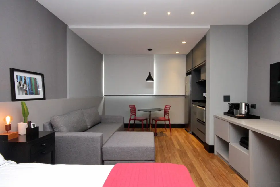 Apartamento com 1 quarto à venda, 28m2 em Vila Olímpia, São Paulo - SP - imagem 3 Foto 3 de Apartamento com 1 quarto à venda, 28m2 em Vila Olímpia, São Paulo - SP