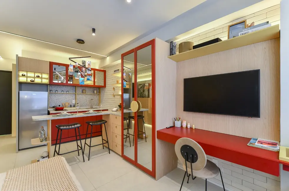 Apartamento com 1 quarto à venda, 36m2 em Campo Belo, São Paulo - SP - imagem 8 Foto 8 de Apartamento com 1 quarto à venda, 36m2 em Campo Belo, São Paulo - SP