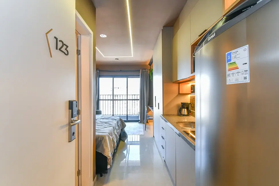 Apartamento com 1 quarto à venda, 24m2 em Moema, São Paulo - SP - imagem 3 Foto 3 de Apartamento com 1 quarto à venda, 24m2 em Moema, São Paulo - SP