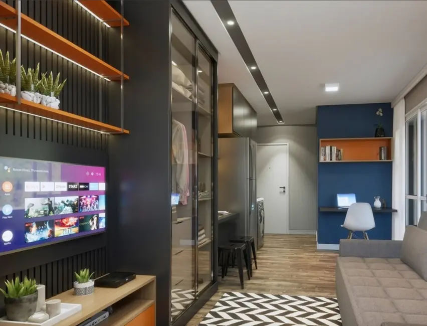 Foto 2 de Apartamento com 1 quarto à venda, 24m2 em Brooklin Paulista, São Paulo - SP